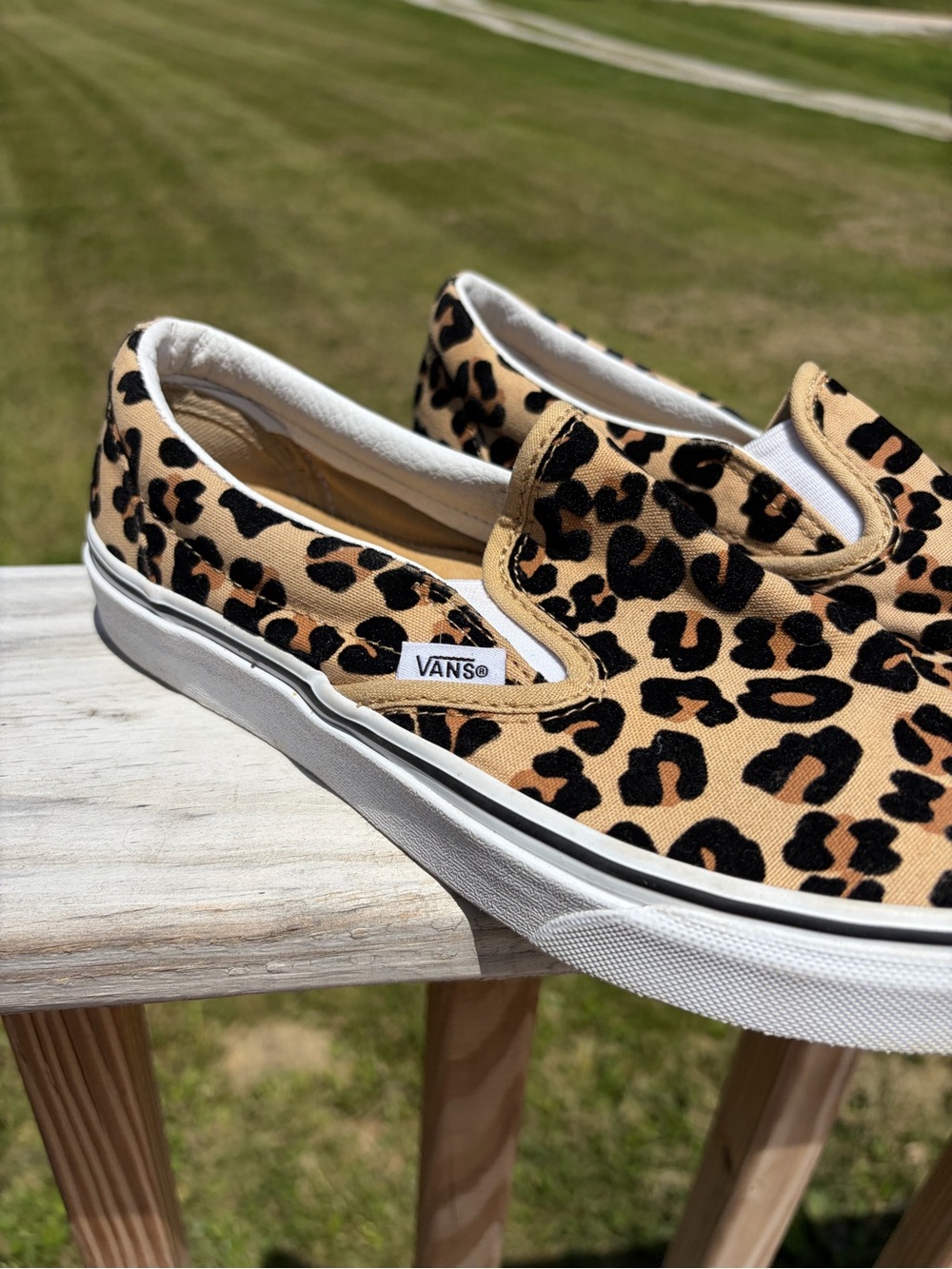 Vans Slip-On Leopard Print Slip On Shoes/Sneaker WM’s US S7.5 & Men’s US 6 Used - Picture 2 of 13